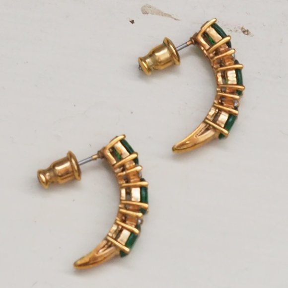 Lot of 2 Crescent Earrings - Picture 9 of 10